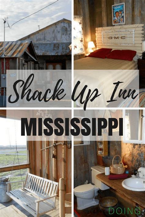 The Shack Up Inn is an amazingly themed hotel in Clarksdale Mississippi. Rooms were converted ...