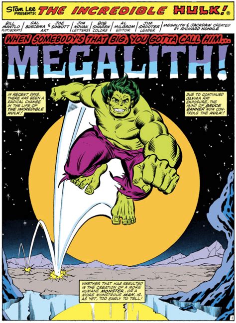 13 SPLASH PAGES: The INCREDIBLE HULK Stories of BILL MANTLO | 13th ...