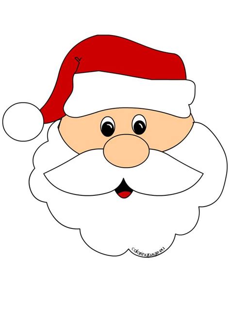 Pin on Christmas | Christmas present coloring pages, Santa face, Santa claus crafts