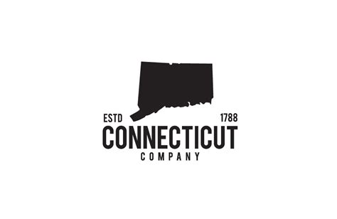 Connecticut State Map Logo Design Graphic by dimensi design · Creative ...