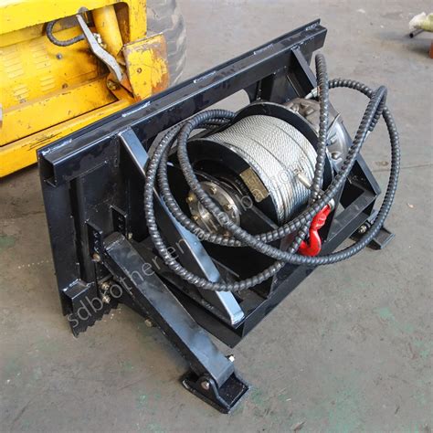 Skid Steer Loader attachments Hydraulic Winch, View Hydraulic Winch, SHOUGONG/SGT Product ...