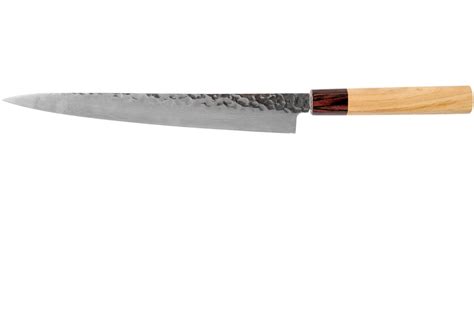 Sakai Takayuki carving knife 33-Layer Damascus Hammered WA 25 cm ...