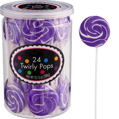 Purple Swirly Lollipops 24pc | Party City