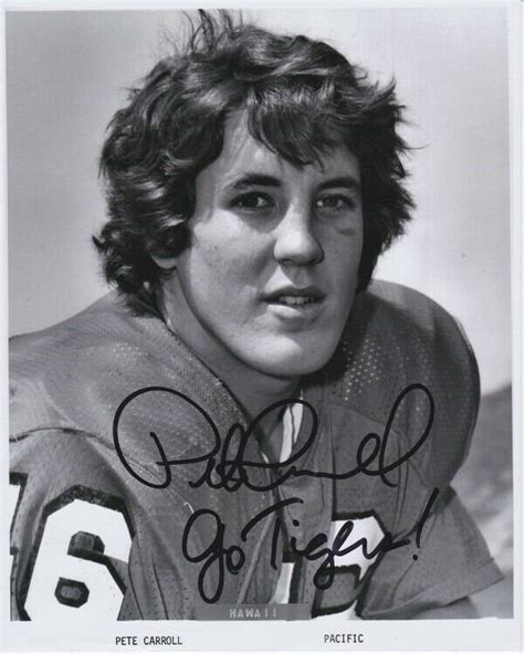 Pete Carroll Signed University of the Pacific Photo Nfl Seattle ...