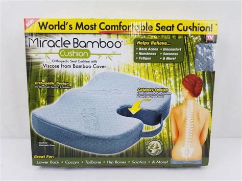 Miracle Bamboo Cushion "World's Most Comfortable Seat Cushion" - New | EstateSales.org