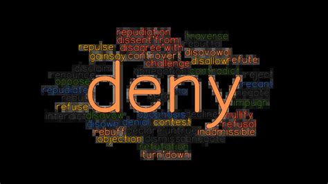 DENY: Synonyms and Related Words. What is Another Word for DENY? - GrammarTOP.com