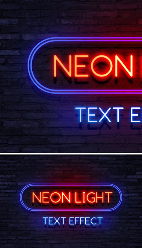 Neon Light Text Effect - GraphicsFuel