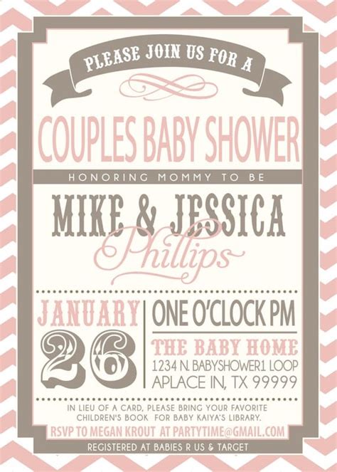 Romulusflood: Couples Baby Shower Wording On Invitations