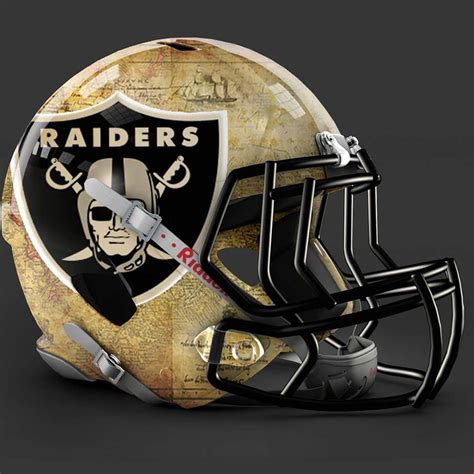 Oakland Raiders alt helmet design | Football helmets, Nfl raiders ...