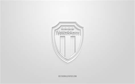 Download wallpapers Terengganu FC, creative 3D logo, white background, 3d emblem, Malaysian ...