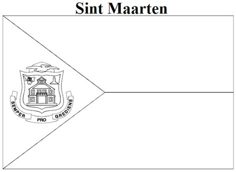 Geography Blog: Sint Maarten Flag Coloring Page