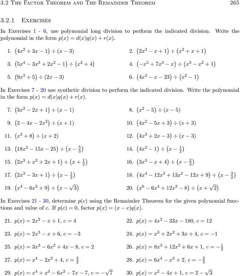 Synthetic Division Worksheet Answers - Divisonworksheets.com