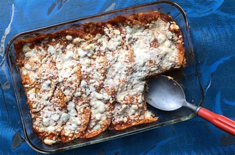 Enchilada Lasagna Recipe - Alton Brown