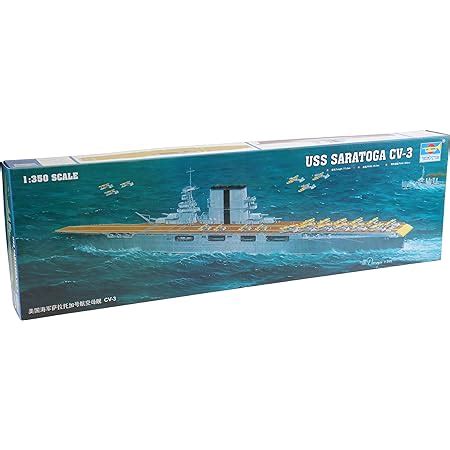 Military Trumpeter 1:350 USS Saratoga CV3 Aircraft Carrier Plastic ...