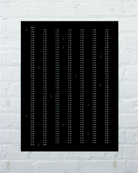 Minimalist Wall Calendar :: Behance