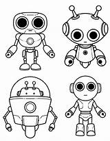 7 Free Printable Robot Coloring Pages sketch template