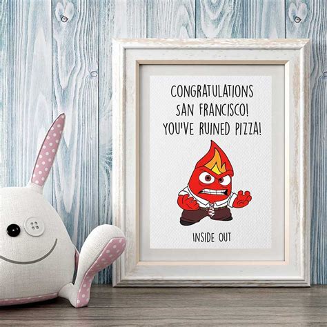 Inside Out Printable Anger Quote Inside Out Party Decor | Etsy