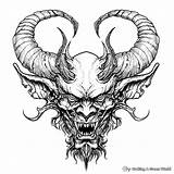 Demon Coloring Pages  Free & Printable sketch template