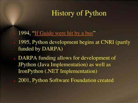 PPT - Overview of Python PowerPoint Presentation, free download - ID:1581923