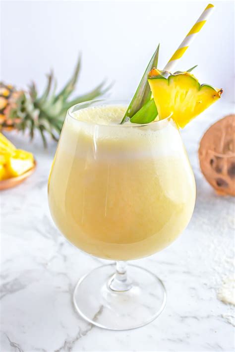 Piña Colada Mocktail With 3 Ingredients - The Mindful Mocktail