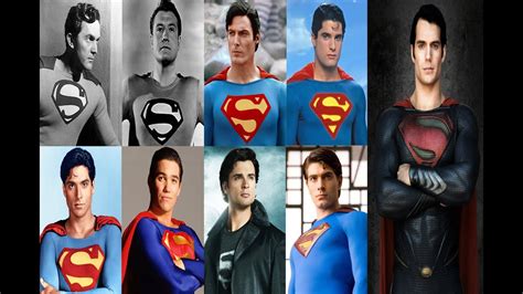 Superman Actors: 1948, 1951, 1978, 1988, 1989, 1993, 2001, 2006, 2013 - YouTube