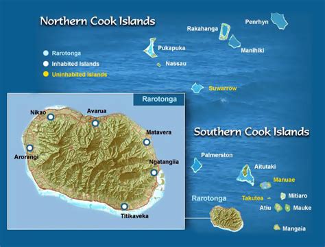 Map of Cook Islands. Cook Islands map | Vidiani.com | Maps of all countries in one place