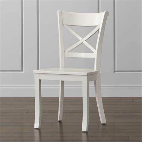 Vintner White Wood Dining Chair + Reviews | Crate and Barrel