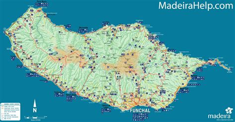 Madeira Portugal map - Map of Portugal Madeira (Southern Europe - Europe)