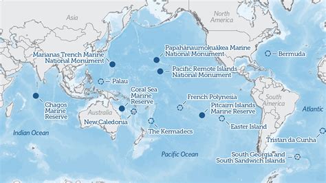 Global Ocean Legacy Map | The Pew Charitable Trusts