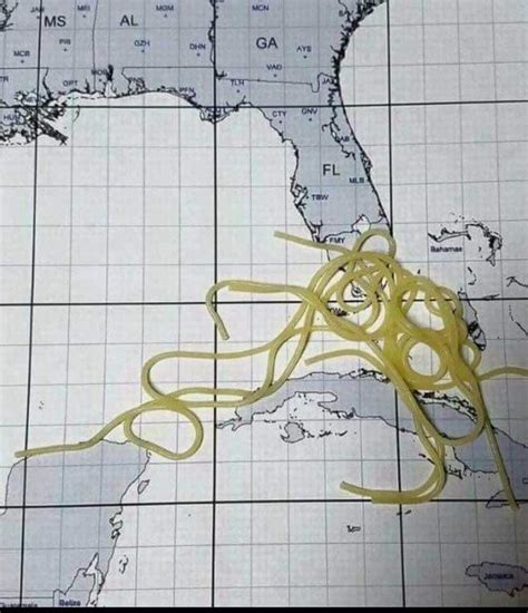 Spaghetti Hurricane Map | Hurricane map, Hurricane party, Map