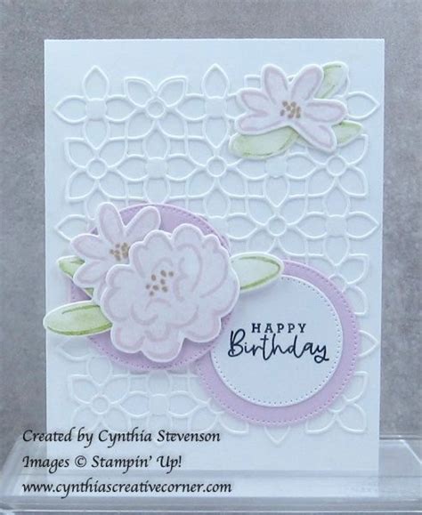 Pretty Birthday Card with Flowers