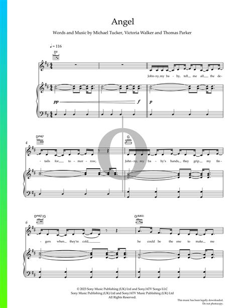 Angel Piano Sheet Music from Barbie by PinkPantheress - OKTAV