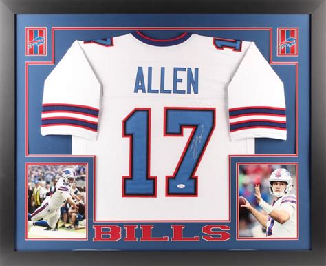 Josh Allen Signed 35x43 Custom Framed Jersey (JSA COA) | Pristine Auction