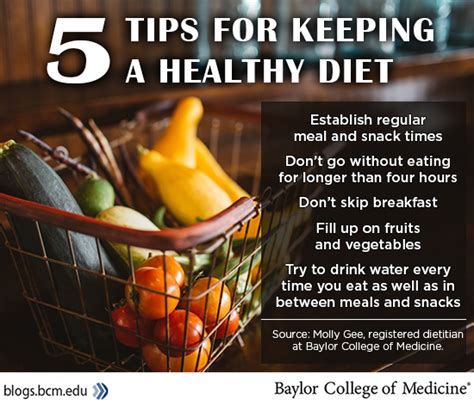 Five tips for keeping a healthy diet - Baylor College of Medicine Blog Network