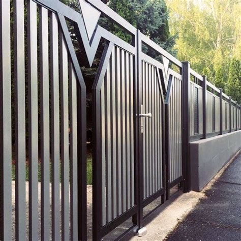 Top 60 Best Modern Fence Ideas - Contemporary Outdoor Designs | Modern ...