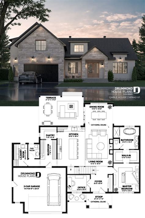 Discover the plan 3642-V1 (Gable House 2) which will please you for its ...