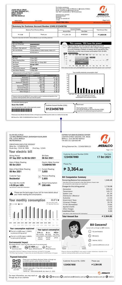 Meralco Redesigns Bills