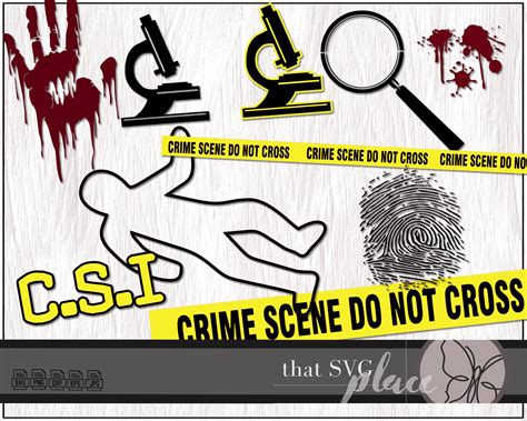 CSI Crime Scene Investigation Bundle Blood Chalk Outline - Etsy