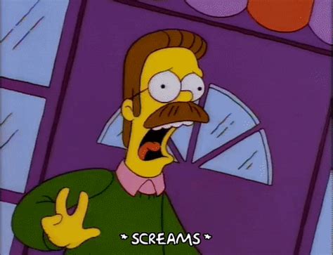 Ned Flanders Scream GIFs - Find & Share on GIPHY