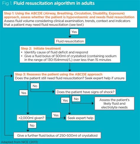 Fluid Resuscitation Chart