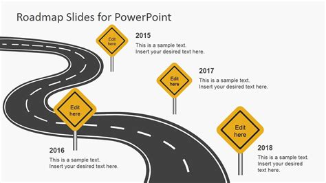 Free Roadmap Slides for PowerPoint - SlideModel | Powerpoint template free, Powerpoint slide ...