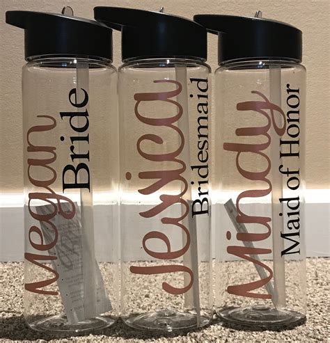 Personalized Bridal Party Water Bottles. Bride.bridesmaid.maid | Etsy | Water party ...