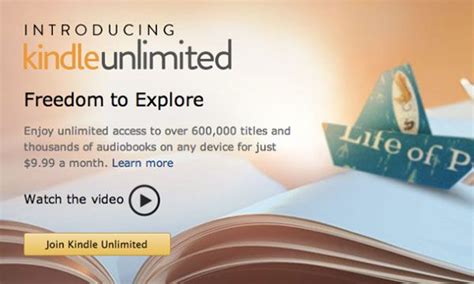 Amazon lanza Kindle Unlimited, la tarifa plana de libros