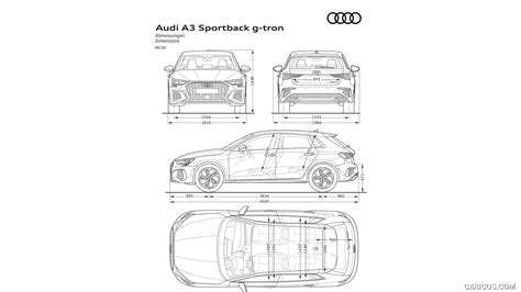 Audi A3 Sportback 30 g-tron | 2021MY | Dimensions