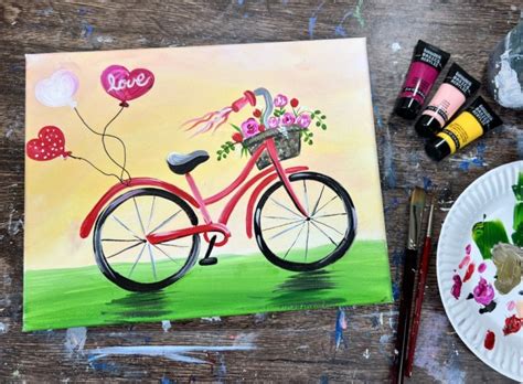 Valentine's Day Ride - Acrylic Painting Tutorial - Tracie Kiernan ...