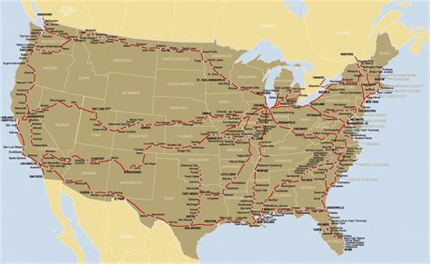 Map of the Amtrak rail network | Private rail cars can trave… | Flickr