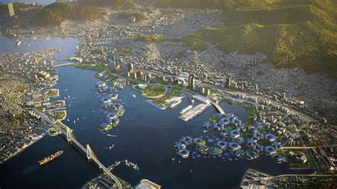 Updated design emerges for BIG’s floating city in Busan, South Korea for OCEANIX | Gallery ...