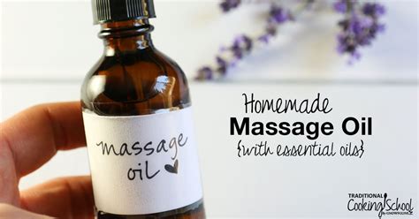 Homemade Massage Oil With Essential Oils