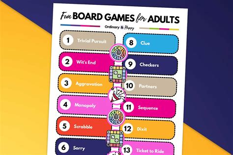 20 Board Games for Adults for an Evening of Fun with Family and Friends ...