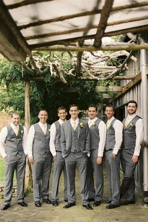 2016 Grey Slim Fit Ceremony Suit Linen Beach Wedding suits for men Groom Tuxedos groomsman ...